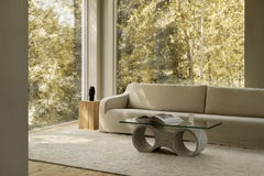 Fields Dusty White, Handknotted Wool Rug in Scandinavian Design