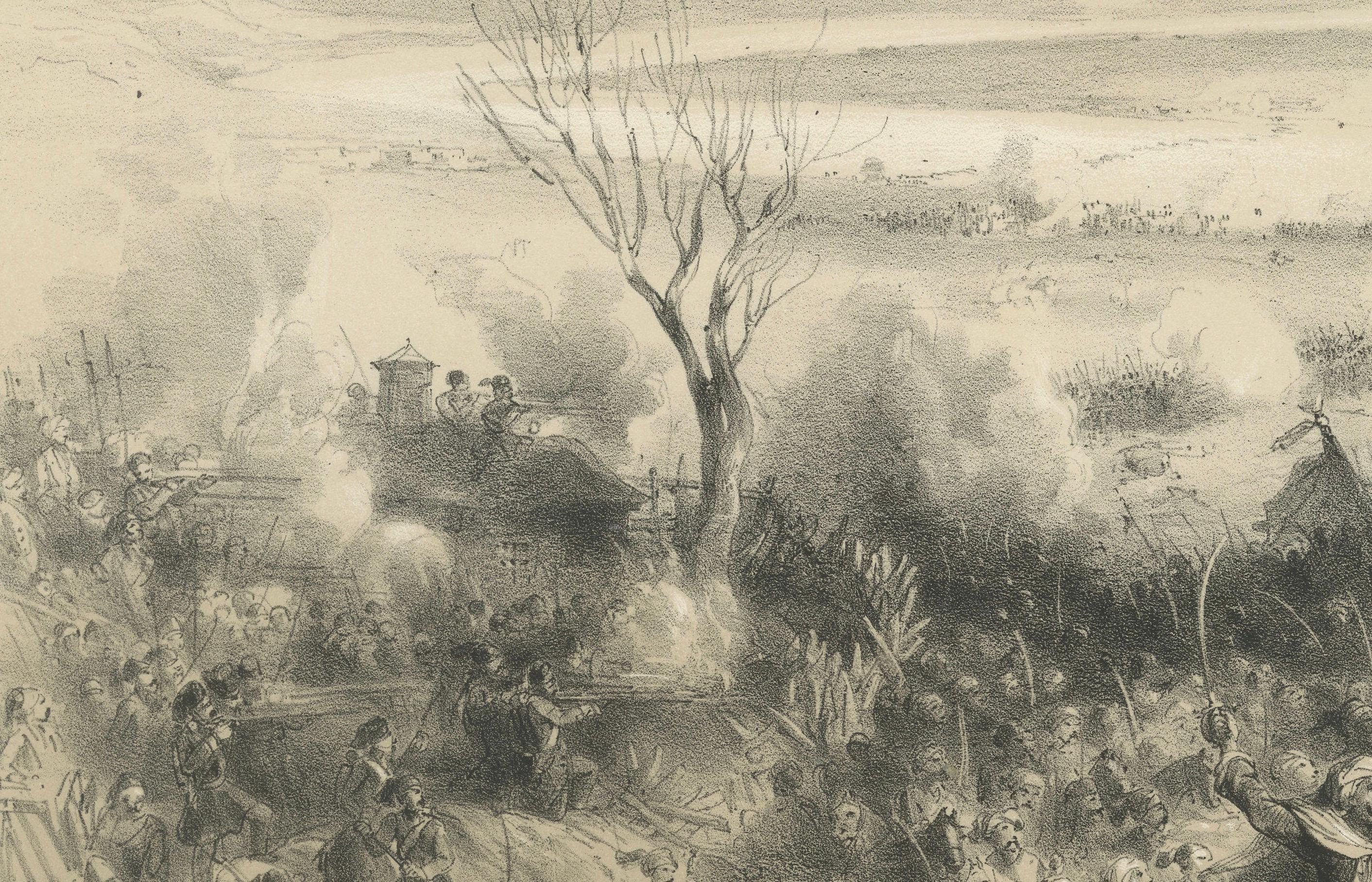 Français Bataille acharnée de la guerre de Crimée à Kalafat - Victoire ottomane sur les forces russes, 1854 en vente