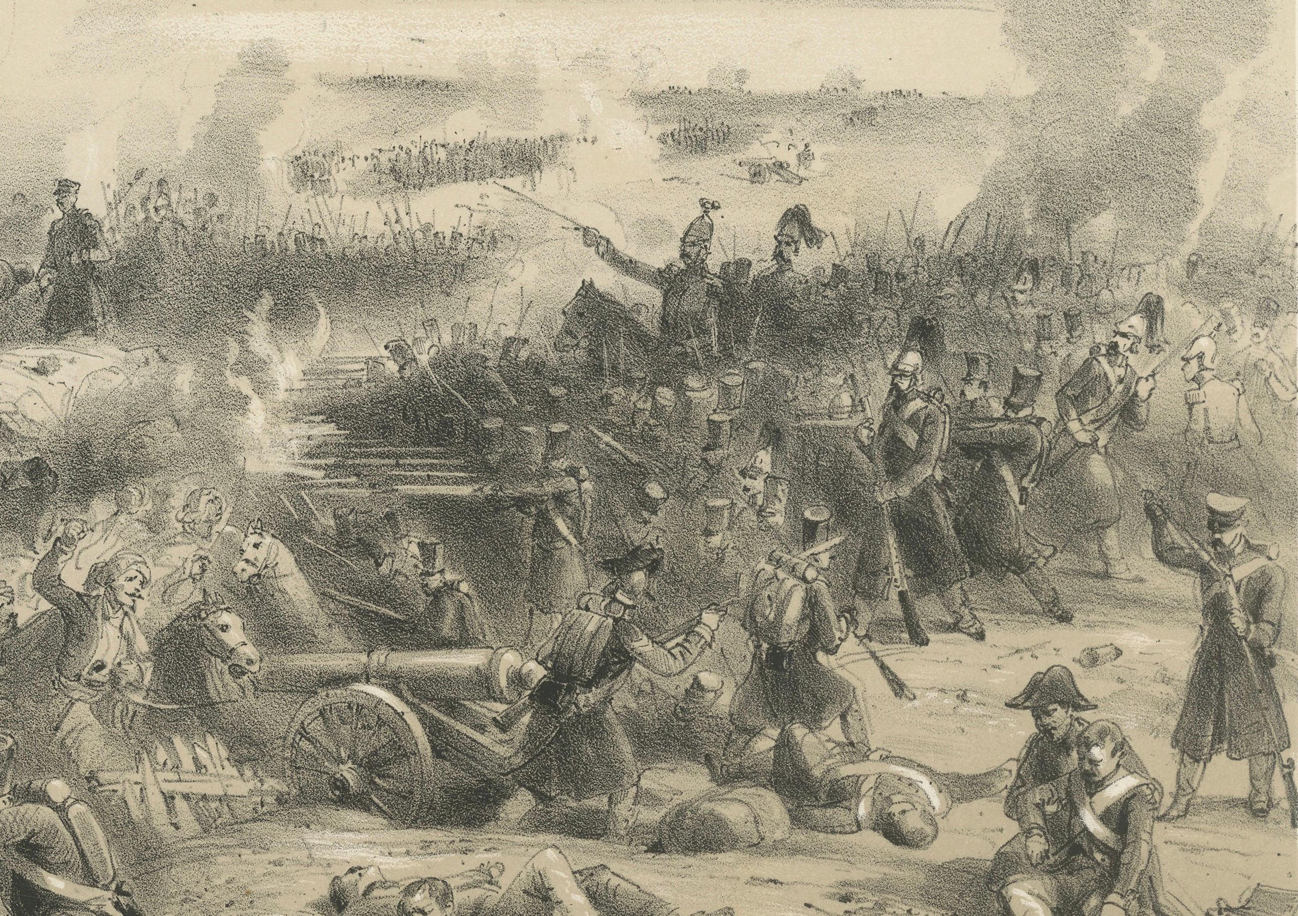 Bataille acharnée de la guerre de Crimée à Kalafat - Victoire ottomane sur les forces russes, 1854 en vente 1