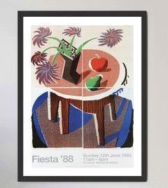Cartel original de «Fiesta '88», de David Hockney, 1988