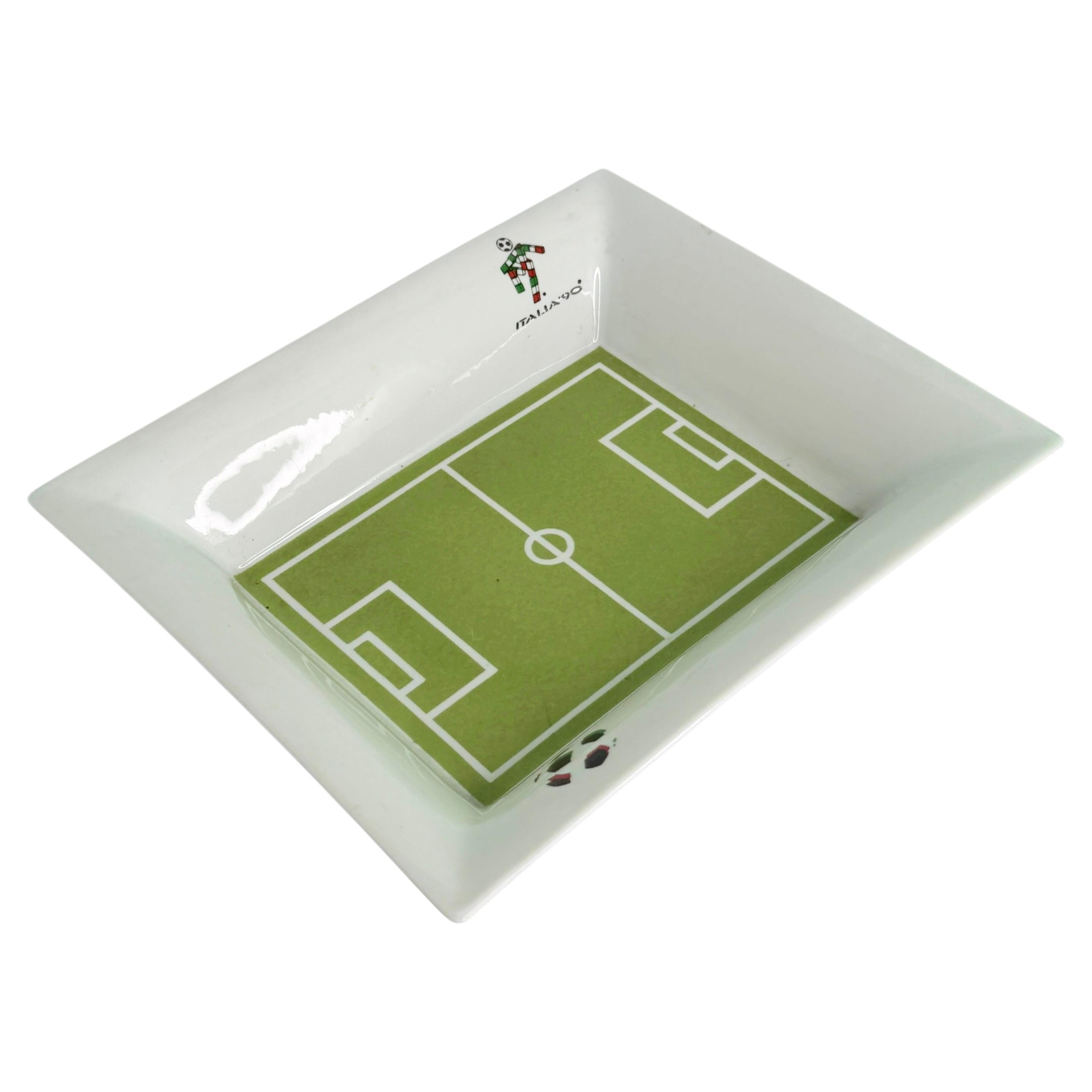 FIFA Soccer World Cup Italy Souvenir Business Card Tray Catchall 1990