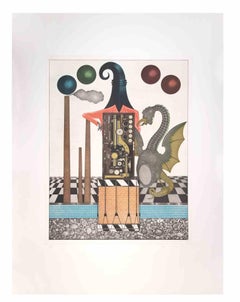 Basilisk - Aquatinte et gravure de Fifo Stricker - 1981