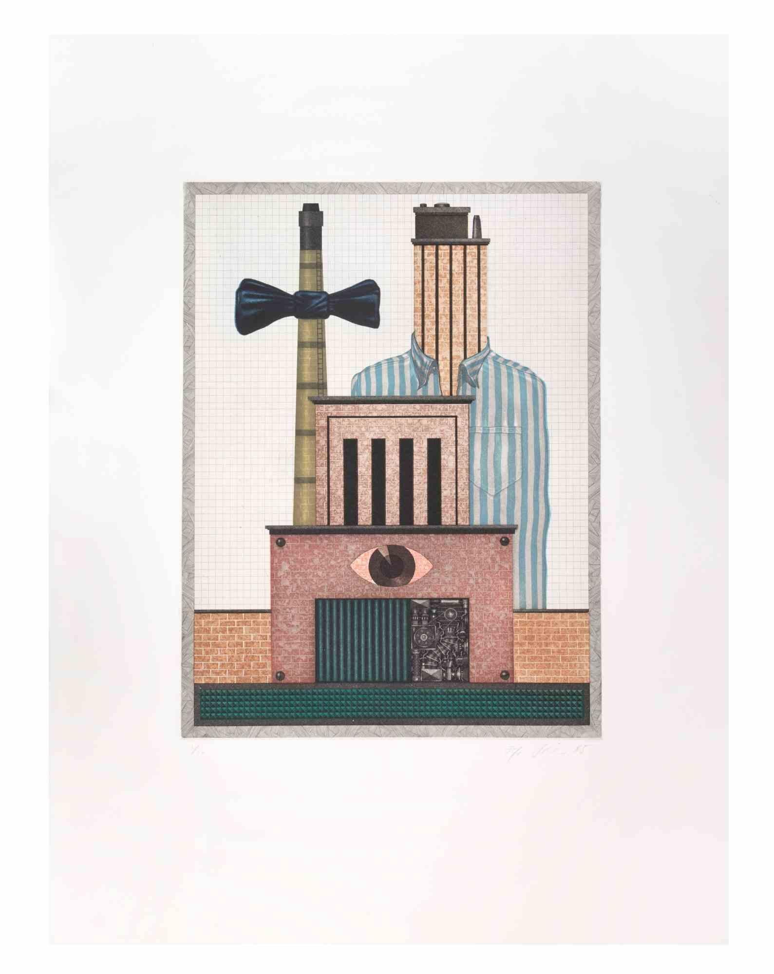Brauerei is a  contemporary artwork realized by the artist Fifo Stricker in 1985.

Mixed colored aquatint and etching.