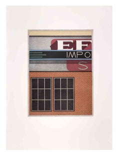 Garage Impo - Acquatinta e acquaforte di Fifo Stricker - 1982