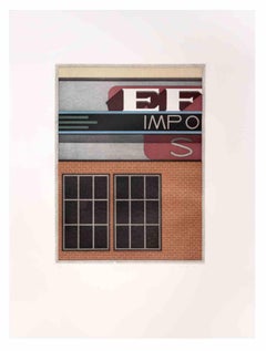 Garage Impo - Aquatint and Etching by Fifo Stricker - 1982