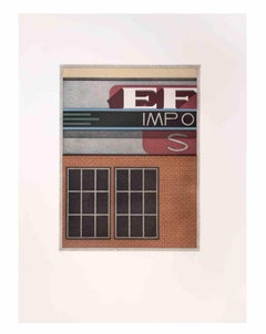 Garage Impo - Aquatint and Etching by Fifo Stricker - 1982
