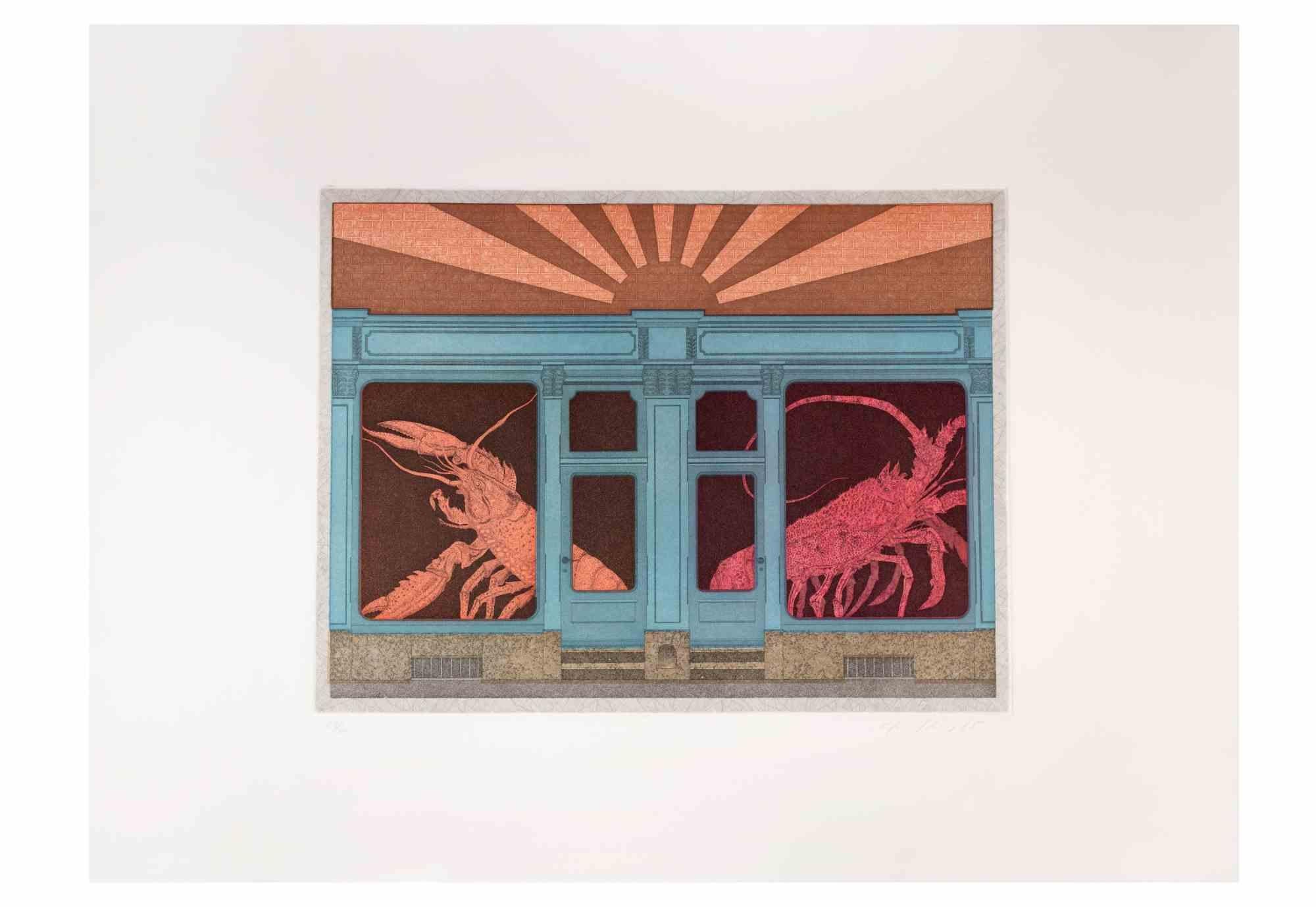 House of the Rising Sun - Acquatinta e acquaforte di Fifo Stricker - 1985