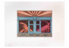 House of the Rising Sun - Aquatint and Etching by Fifo Stricker - 1985