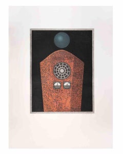 Vintage Radio Caire - Aquatint and Etching by Fifo Stricker - 1982