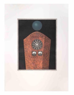 Vintage Radio Caire - Aquatint and Etching by Fifo Stricker - 1982