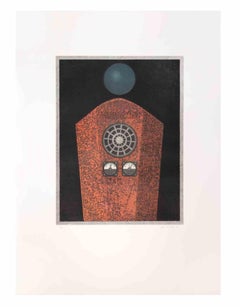 Radio Caire - Aquatint and Etching by Fifo Stricker - 1984