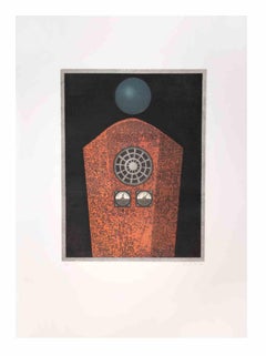 Radio Caire - Aquatint and Etching by Fifo Stricker - 1984