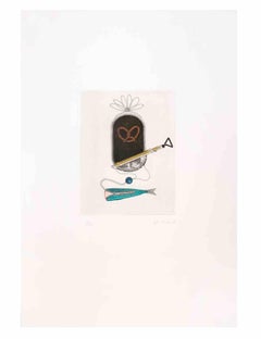 Surrealist Composition - Aquatint and Etching by Fifo Stricker - 1980s