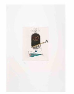 Surrealist Composition - Aquatint and Etching by Fifo Stricker - 1980s