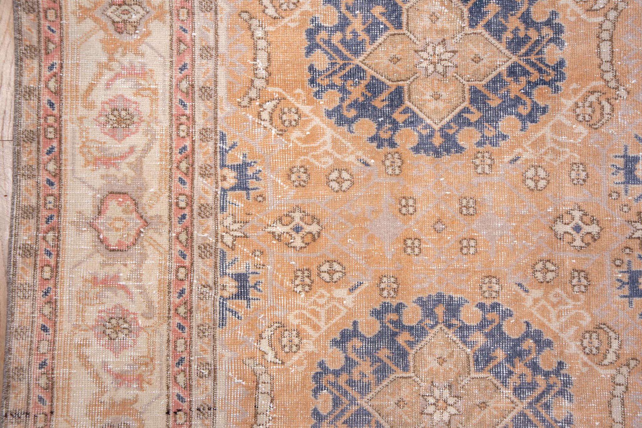 Asian Fifteen Blue Medallion Oushak For Sale