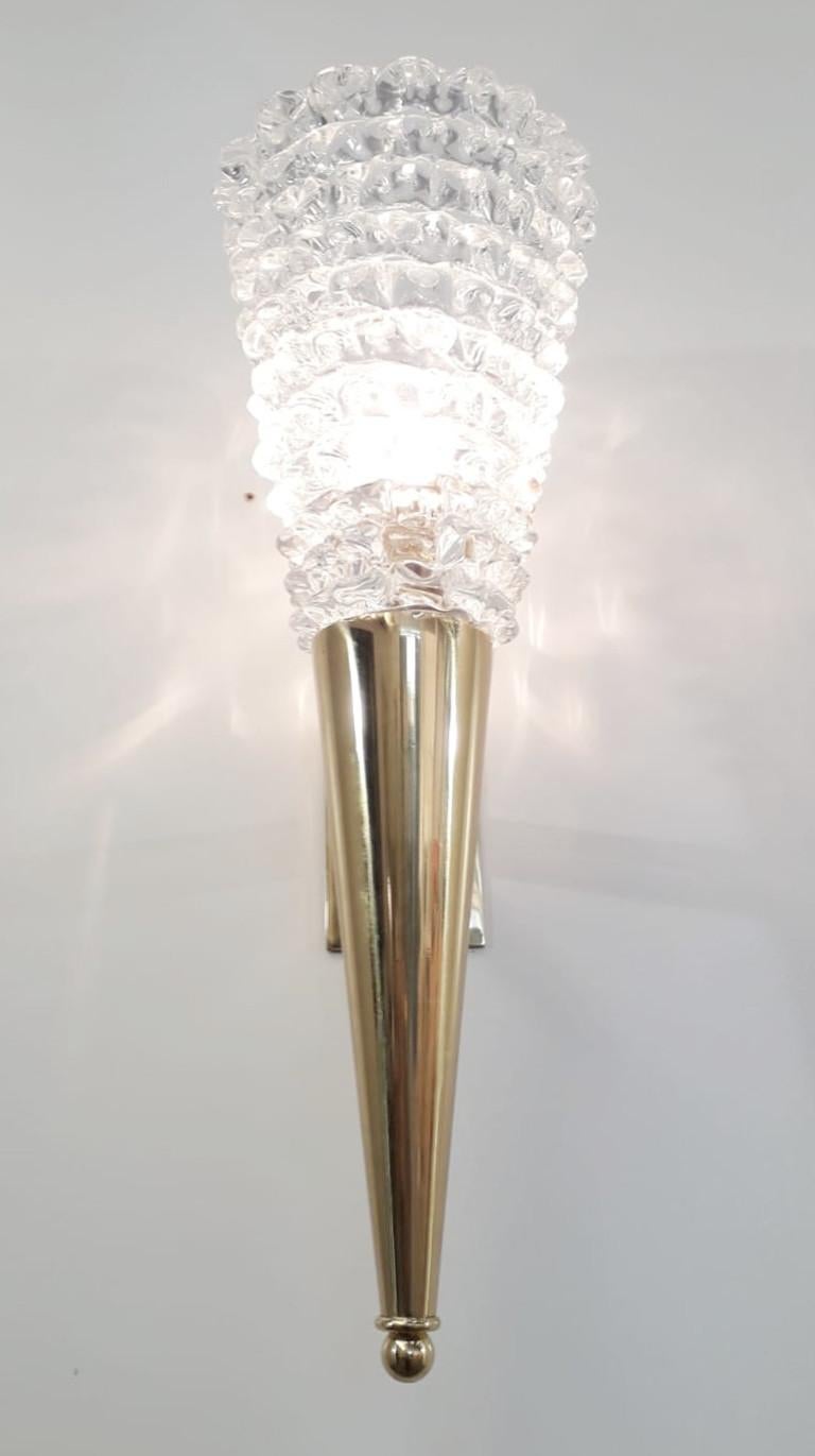 Single Torchere Sconce by Barovier e Toso In Good Condition In Los Angeles, CA