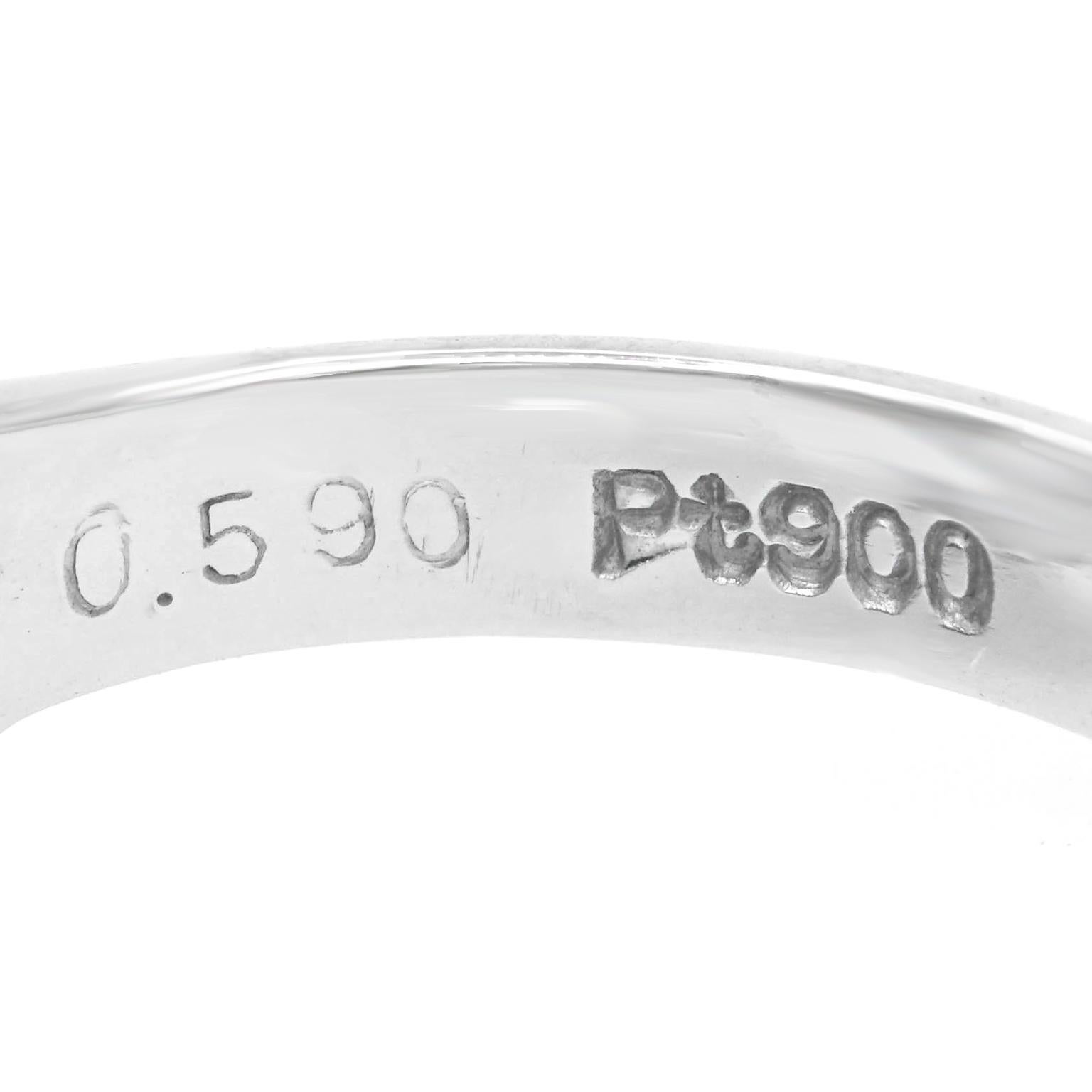 Women's 1950s Opal and Diamond-Set Platinum Ring