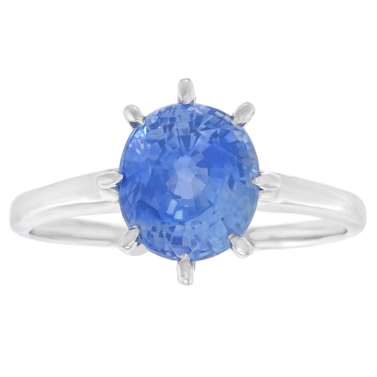 Oval Cut Fifties Sapphire Ring For Sale