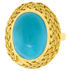 Anillo de turquesa de los años 50