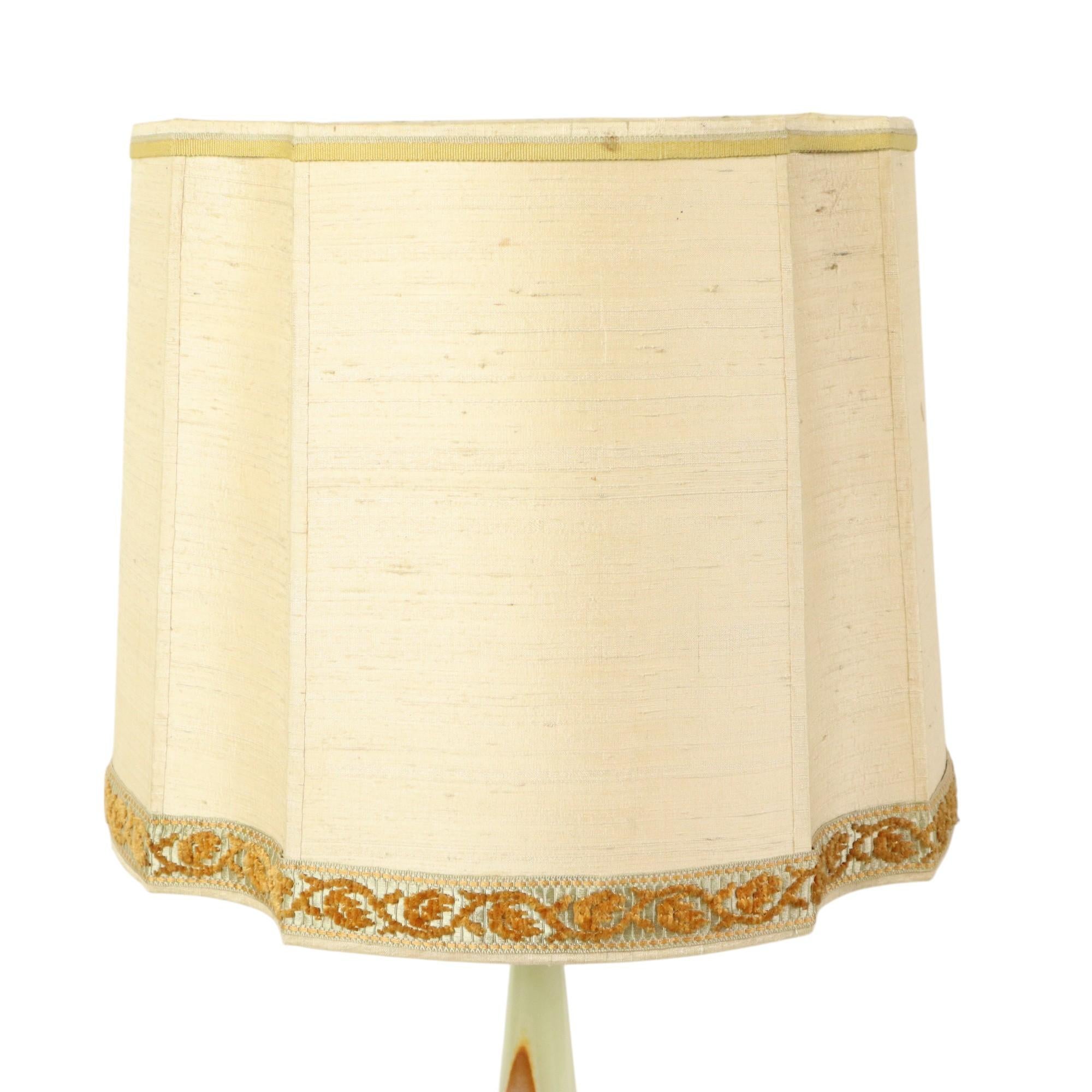European Fifties Vintage Table Lamp Onyx Marble Brass Acanthus For Sale