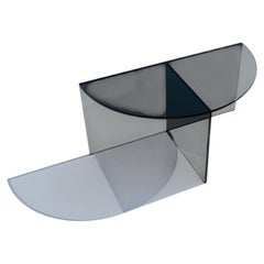 FIFTY Circle Glass, Contemporary Versatile Designer Coffee Table