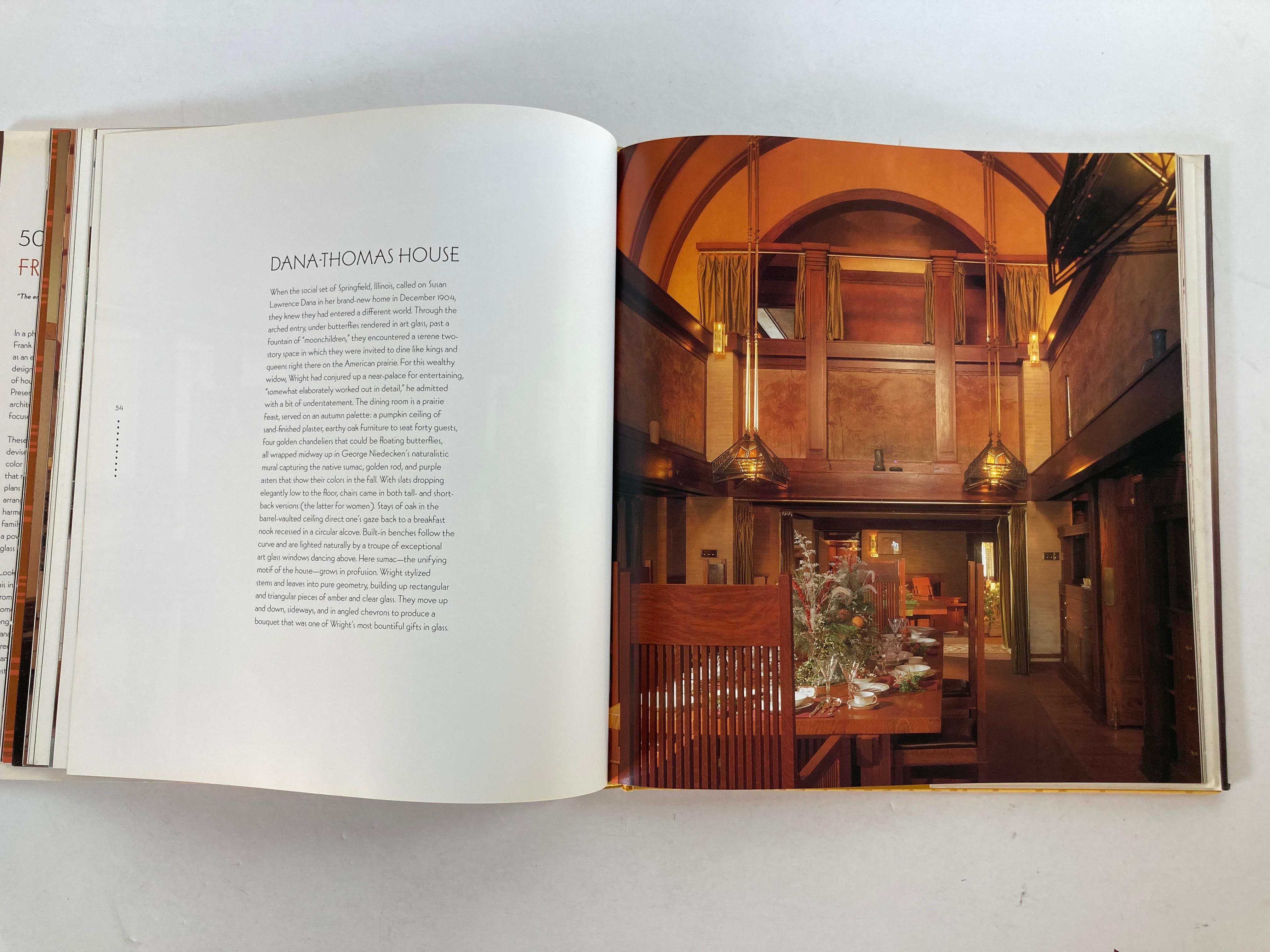 Fifty Favorite Rooms by Frank Lloyd Wright Hardcover Book 4