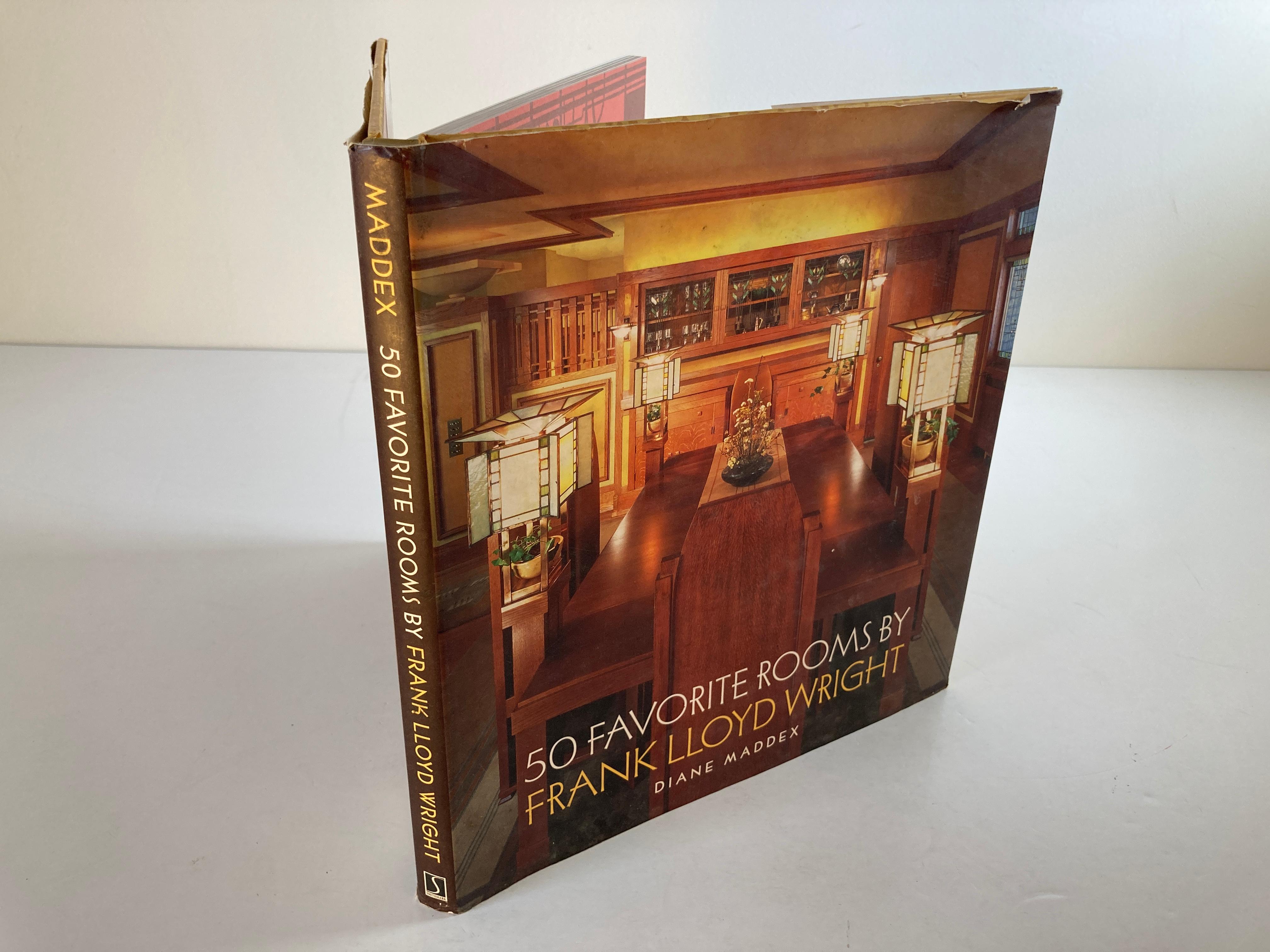 North American Fifty Favorite Rooms by Frank Lloyd Wright Hardcover Book