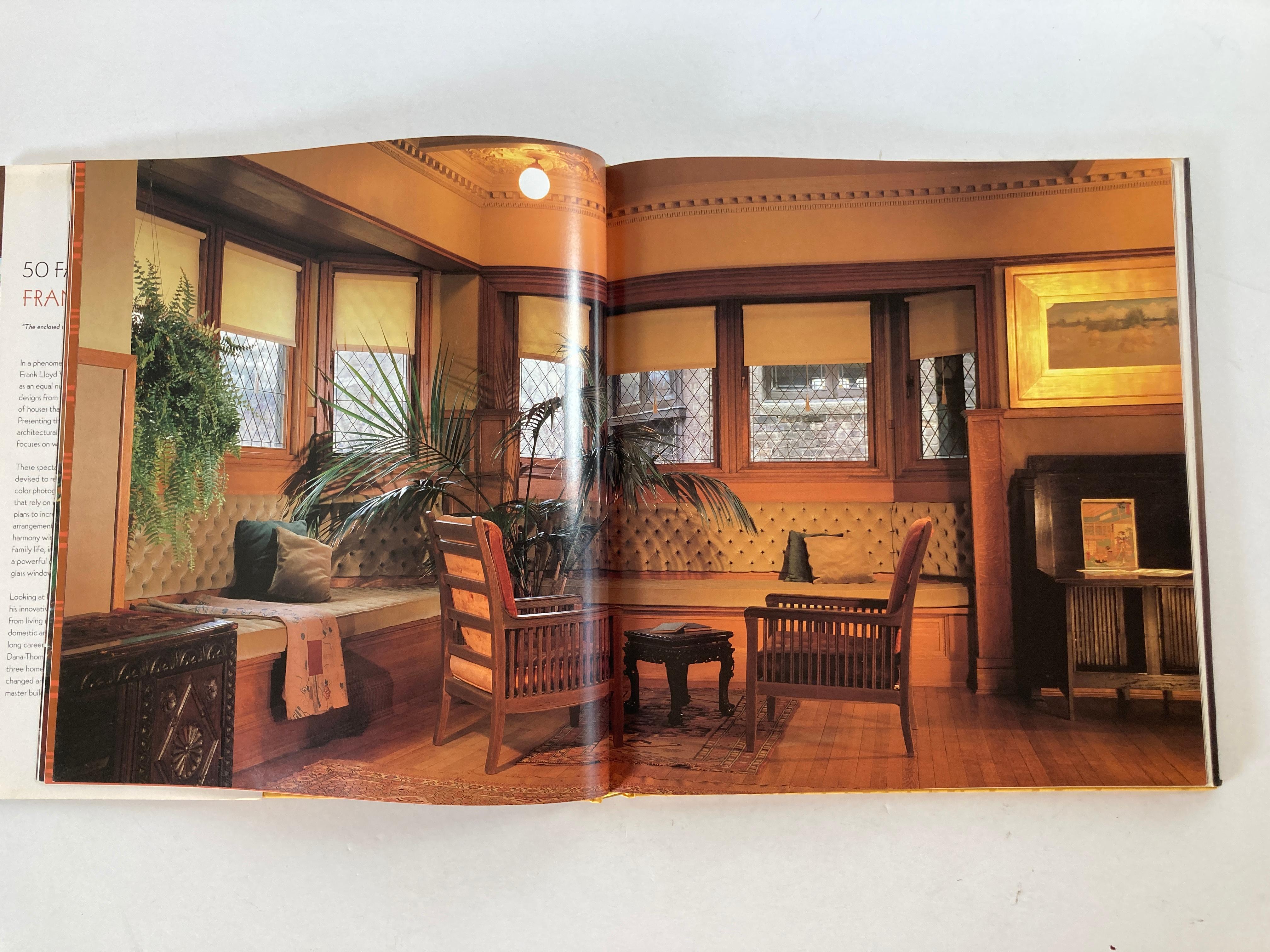 Fifty Favorite Rooms by Frank Lloyd Wright Hardcover Book 1