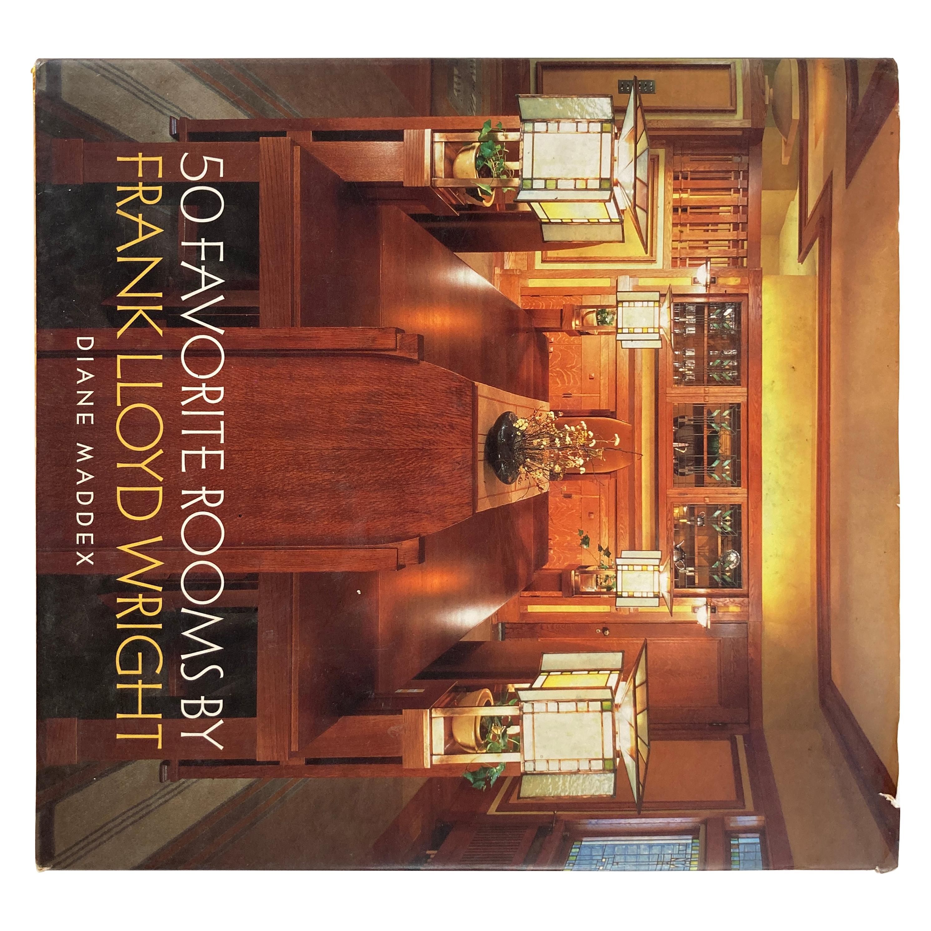 Fifty Favorite Rooms by Frank Lloyd Wright Hardcover Book