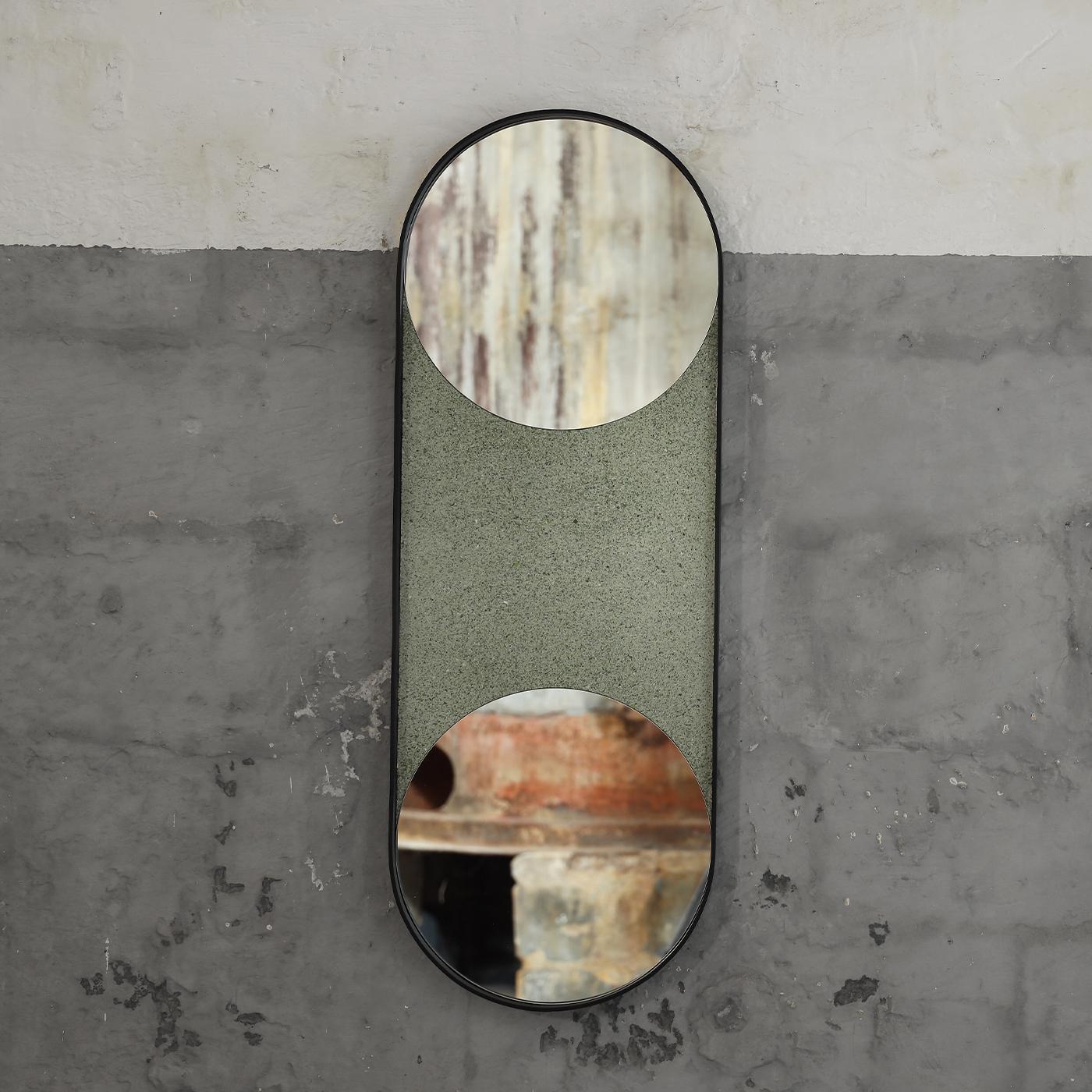 Italian Fifty Two Black/Green Mirror