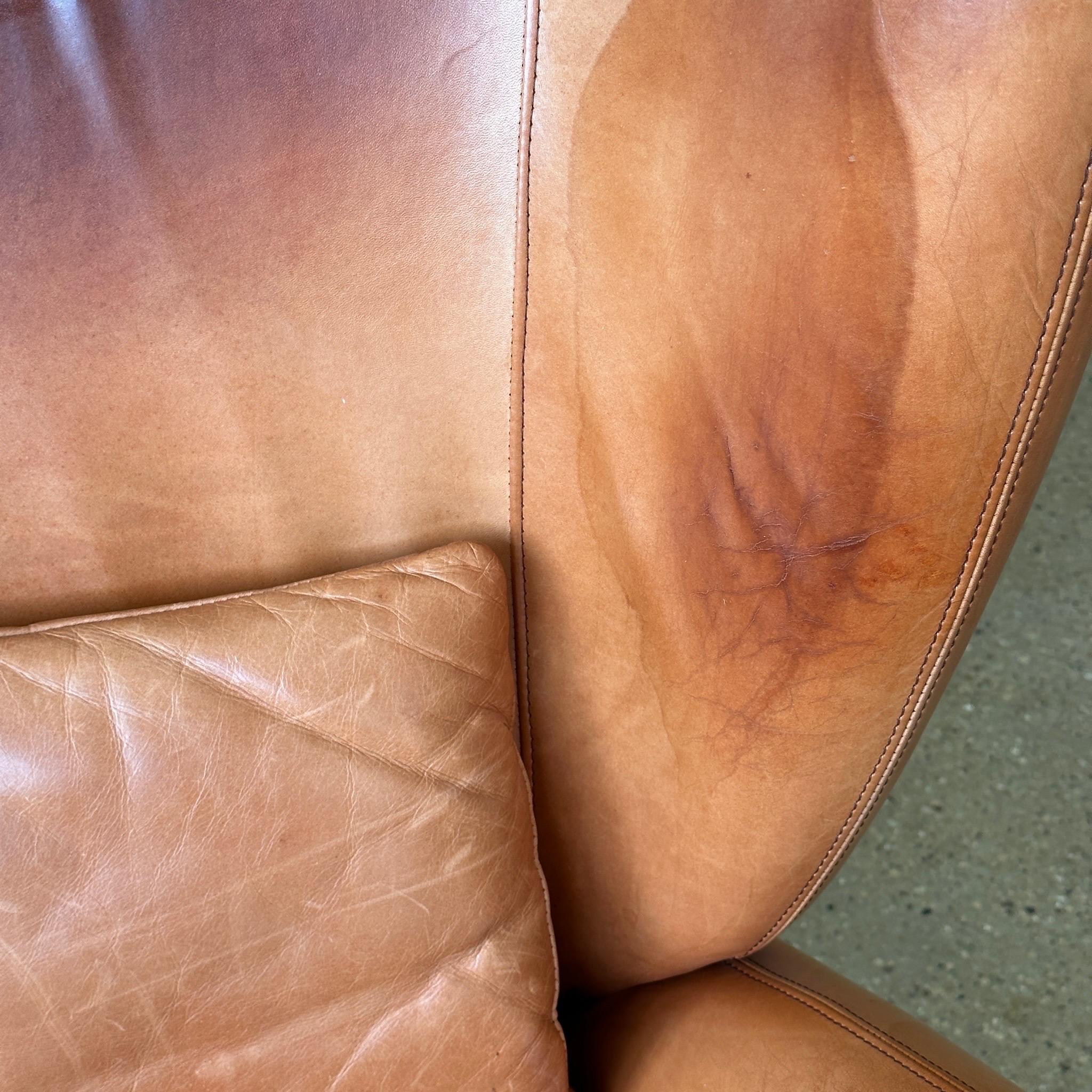 Fiftyish Ohrensessel aus Leder von Vladimir Kagan für American Leather im Angebot 5