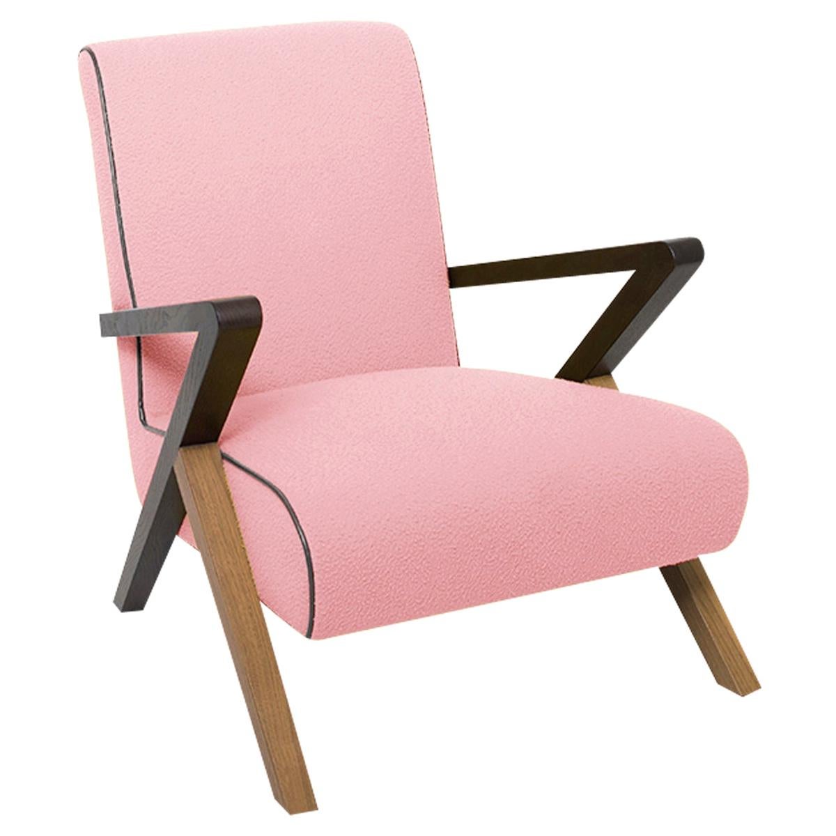 Fiftypop, Pink Armchair Inspired to the 1950s, Used for Exhibition For Sale