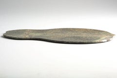 Fig Leaf Shaped Rainforest Marble Serving Platter by Kunaal Kyhaan