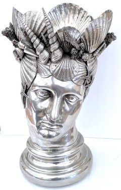 Figaro Piero for Atena Venus With Shell & Coral Encrusted Wine Cooler/Vase