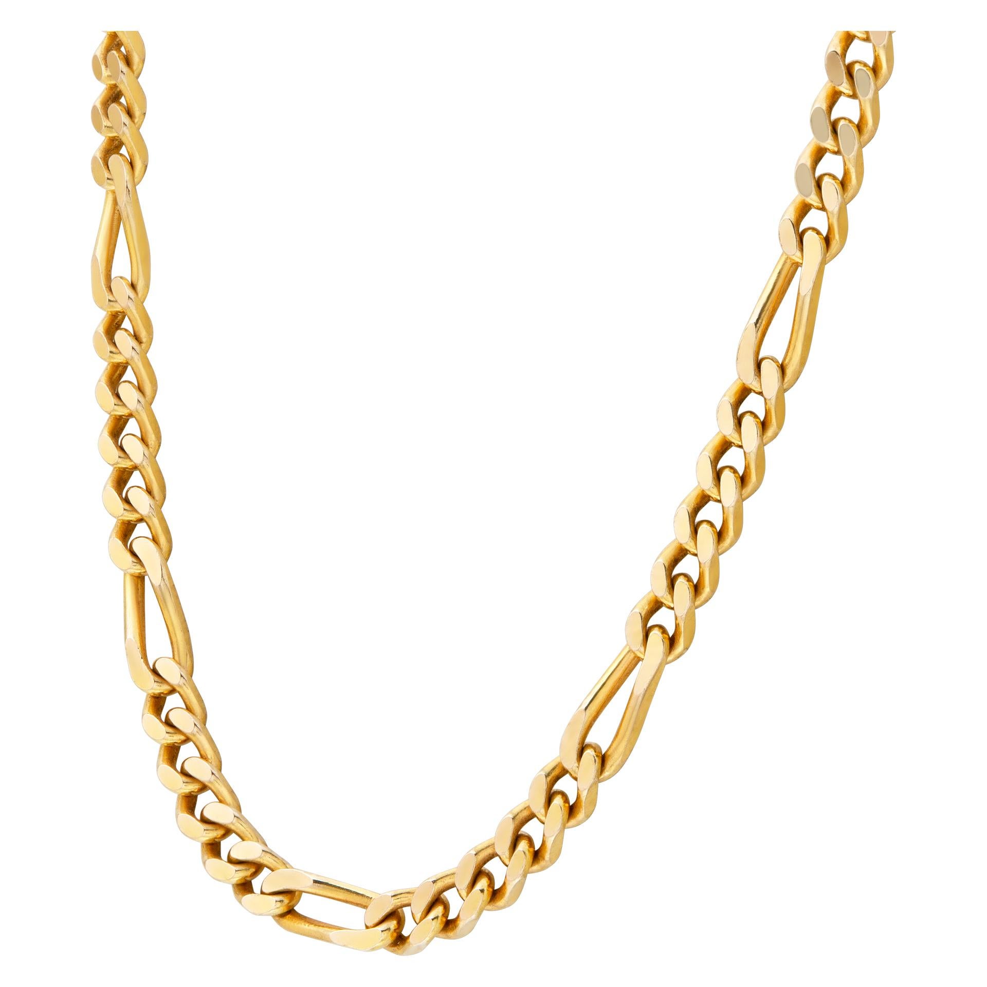 figaro link chain 14k yellow gold