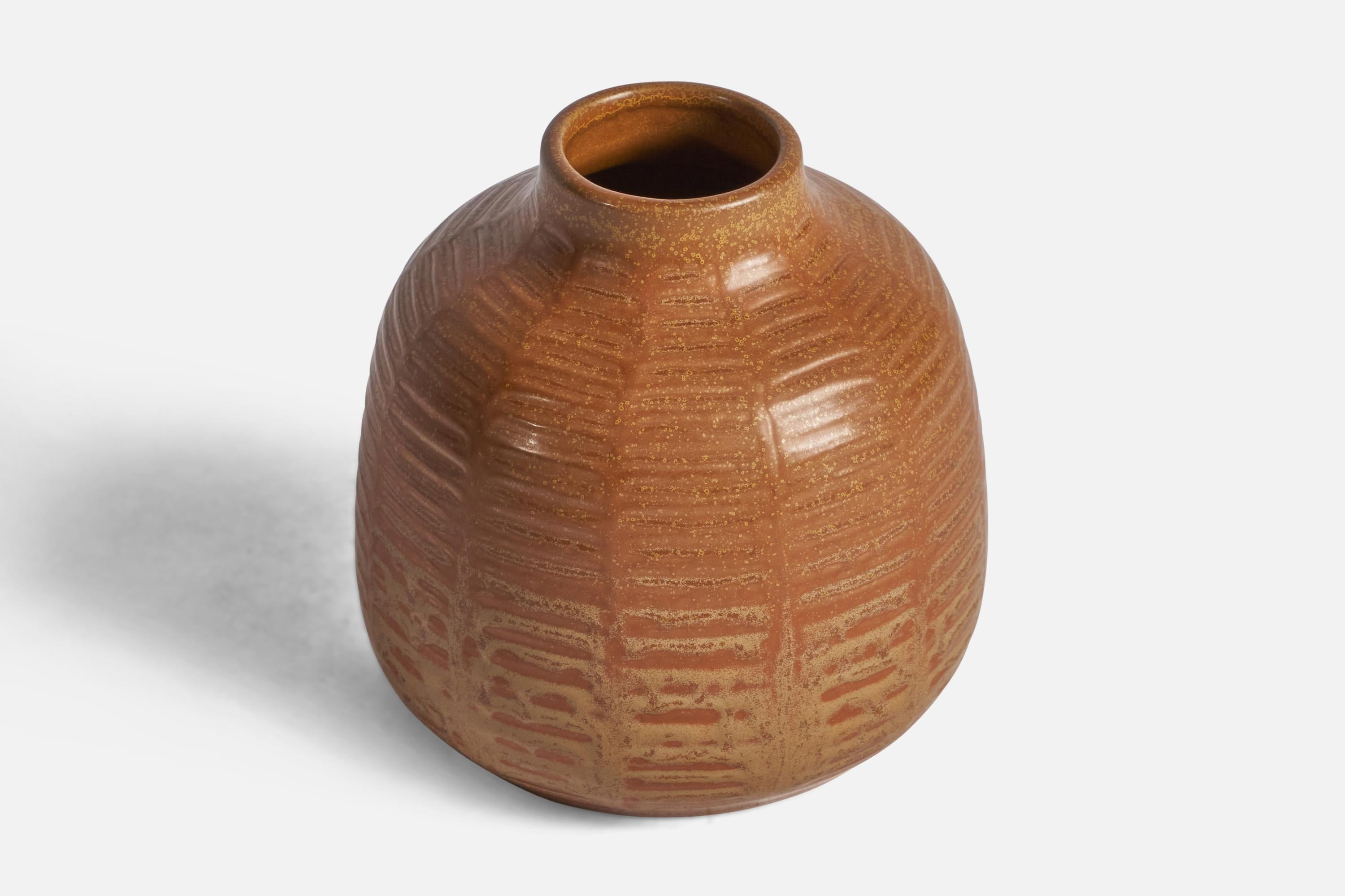 Mid-Century Modern Figgjo Fajanse, Vase, Ceramic, Norway, 1974 For Sale