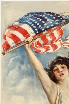 FIGHT OR BUY BONDS THIRD LIBERTY LOAN Antique Original Vintage WWI War Poster