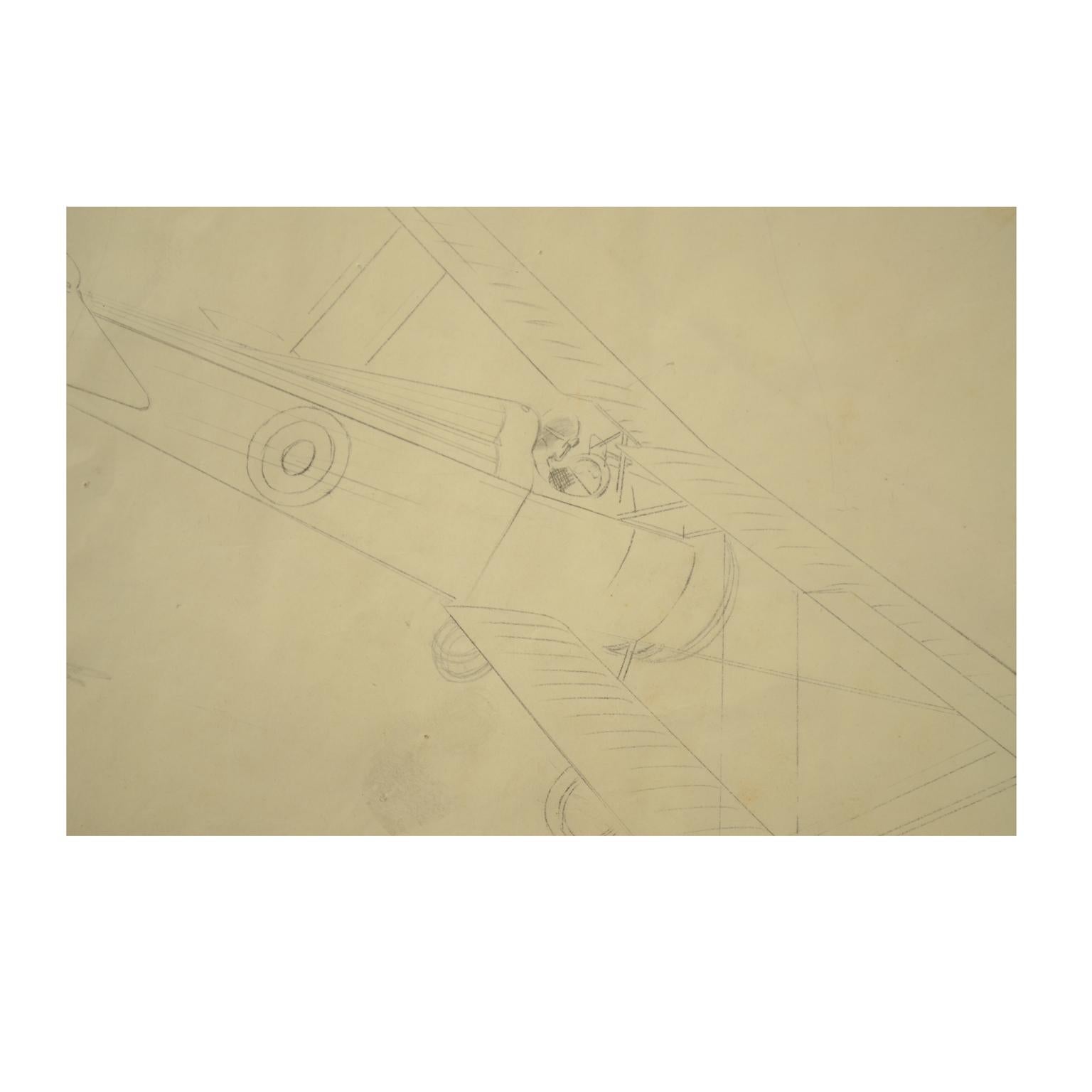 1920s plane drawing