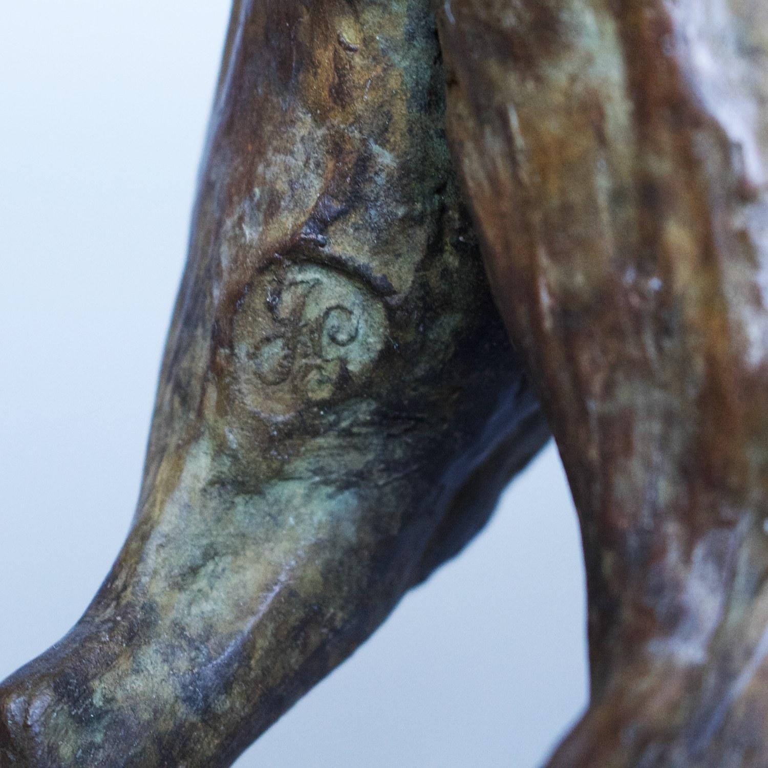 'Fighting Stags' Limited Edition Contemporary Bronze Sculpture by Jenna Gearing 5