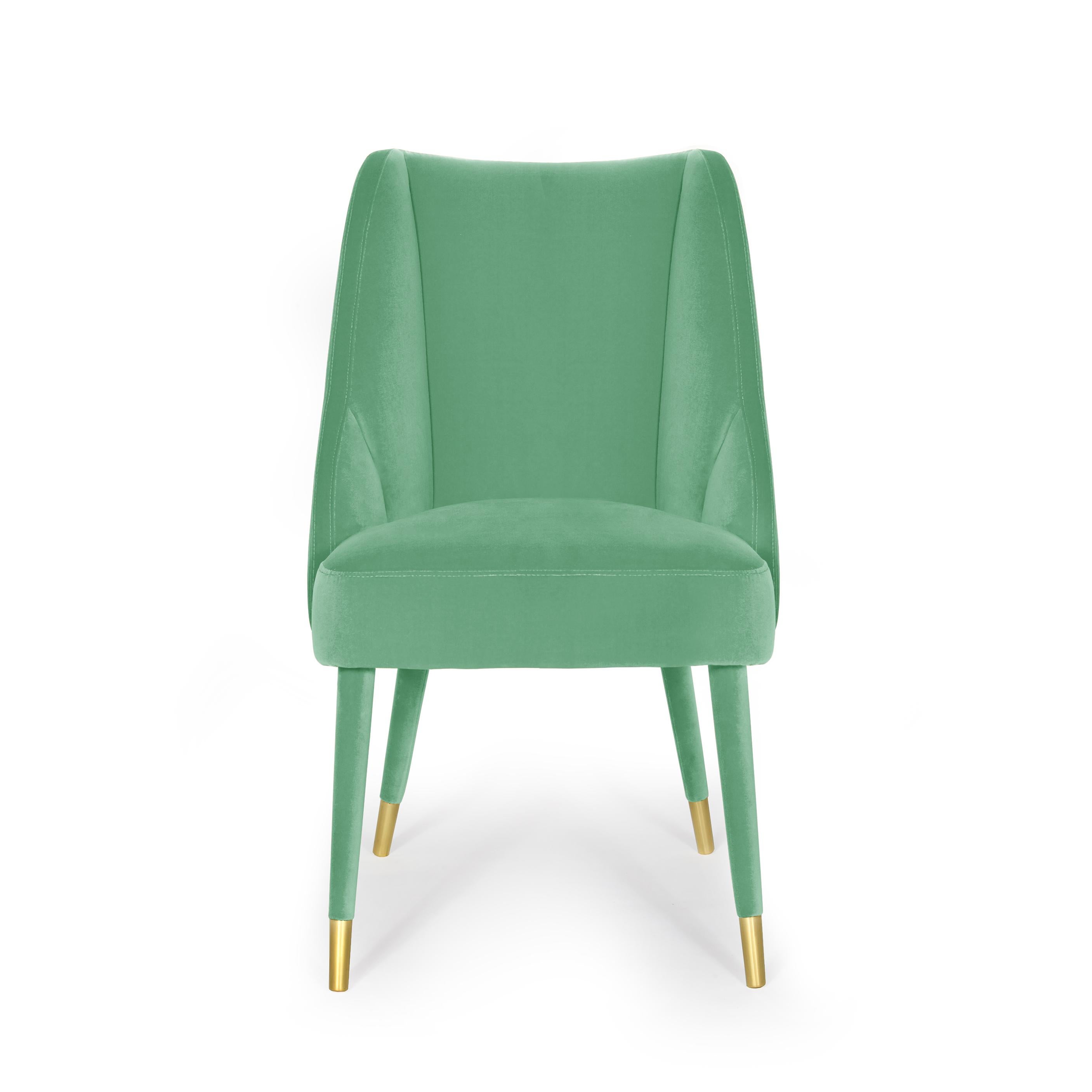 Figueroa Dining Chair, Brass & COM, InsidherLand by Joana Santos Barbosa For Sale 1