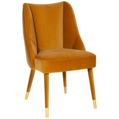 Figueroa Dining Chair, Velvet and Brass, InsidherLand by Joana Santos Barbosa