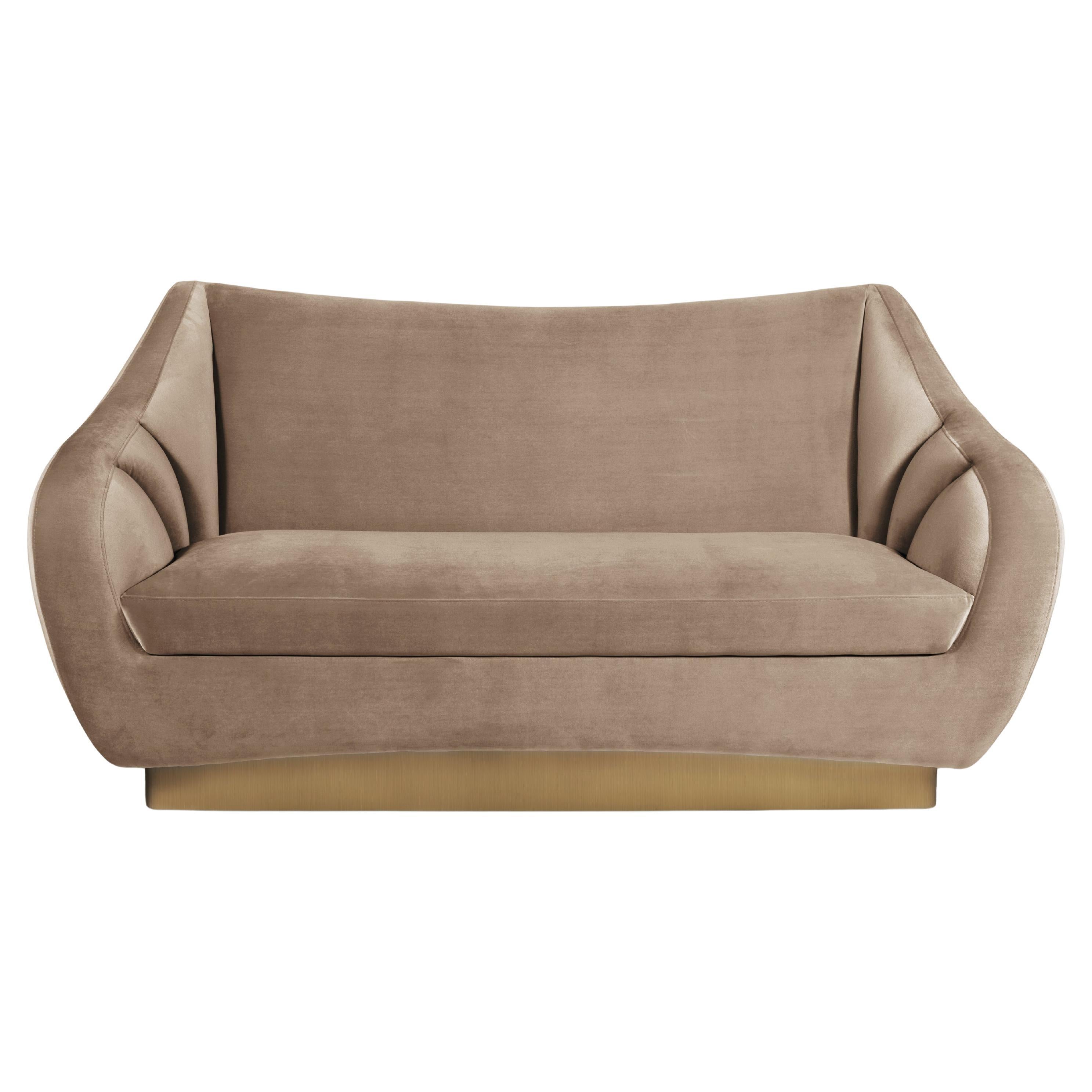 Figueroa Two-Seat Sofa, Bronzed Brass, InsidherLand by Joana Santos Barbosa