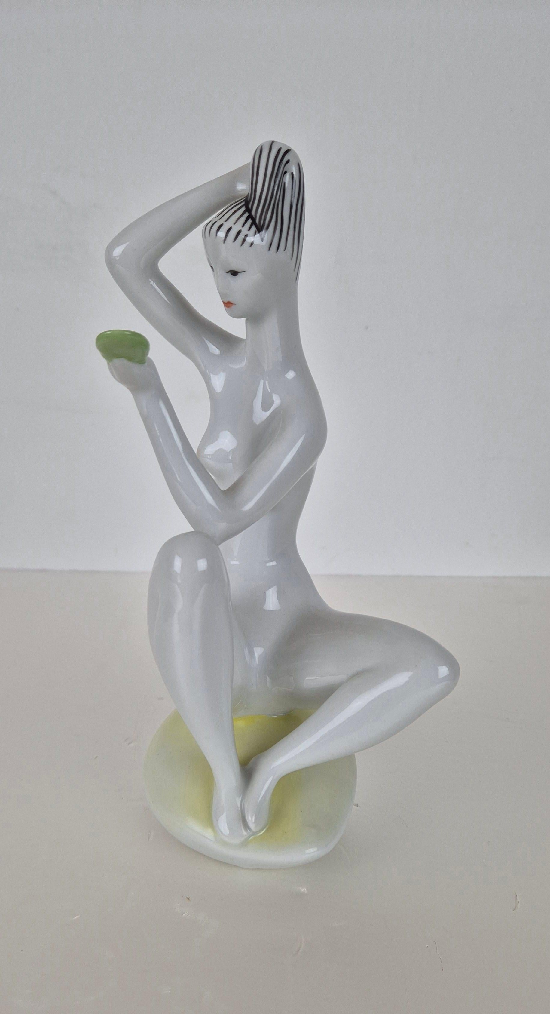 Hand-Painted Art Deco Figure 