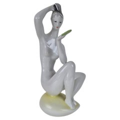 Figura Art Déco "Virgen en el espejo" - János Török