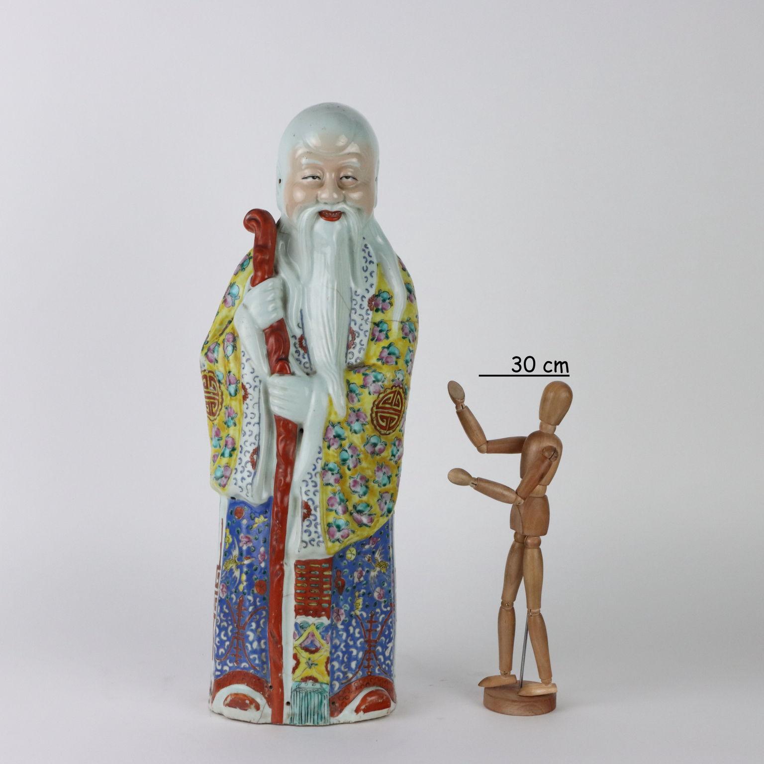 Other Figure of Immortal in Porcelain China c. 1925. For Sale