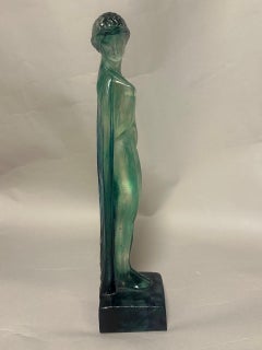 Marcel-André  Bouraine & Argy-Rousseau escultura de pasta de cristal