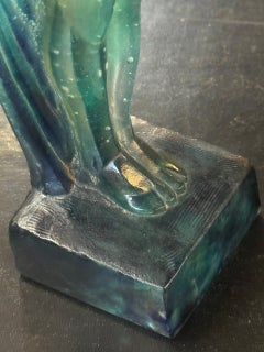 Marcel-André  Bouraine & Argy-Rousseau escultura de pasta de cristal