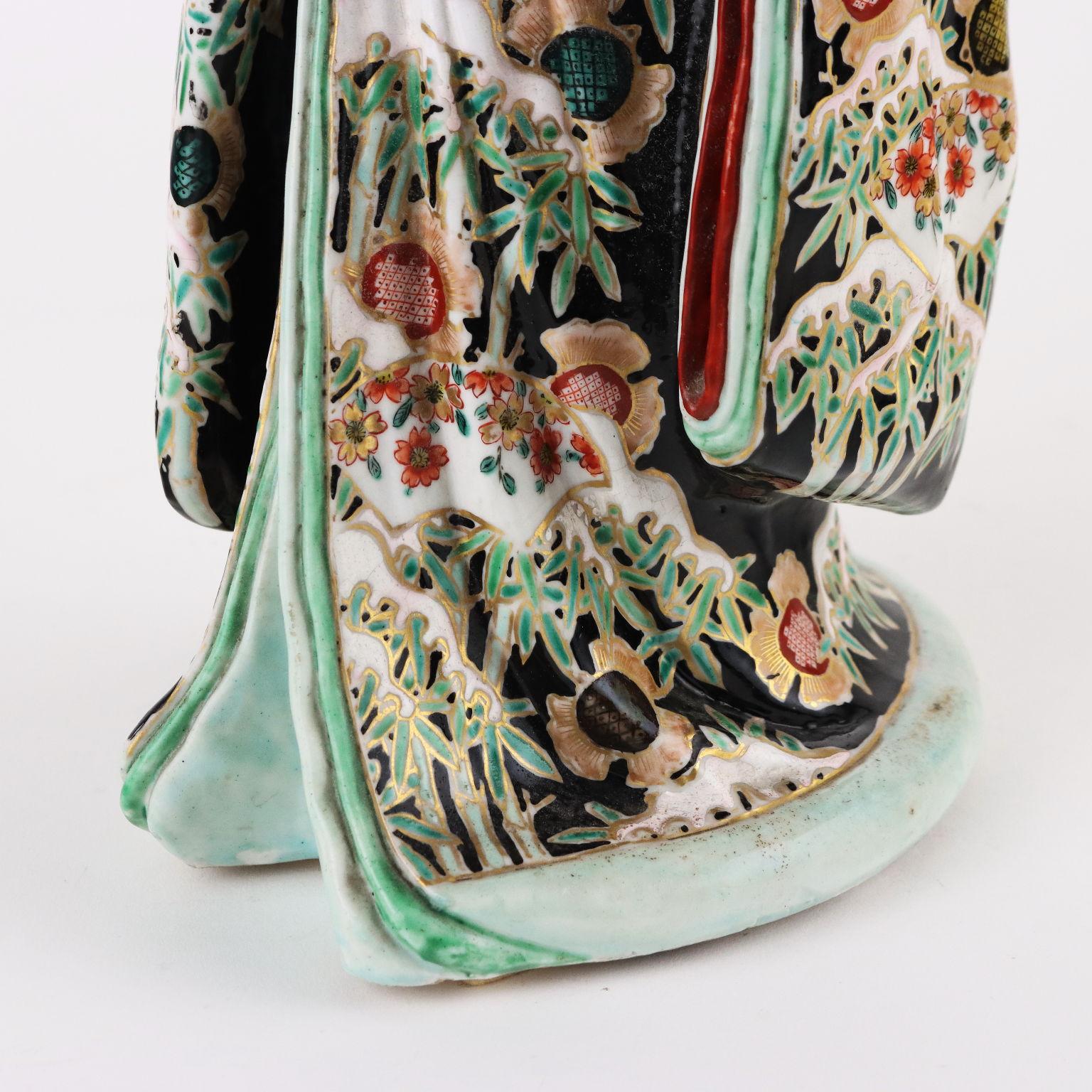 Porcelain Figura in Porcellana Kutani, Giappone Epoca Meiji 1868-1912