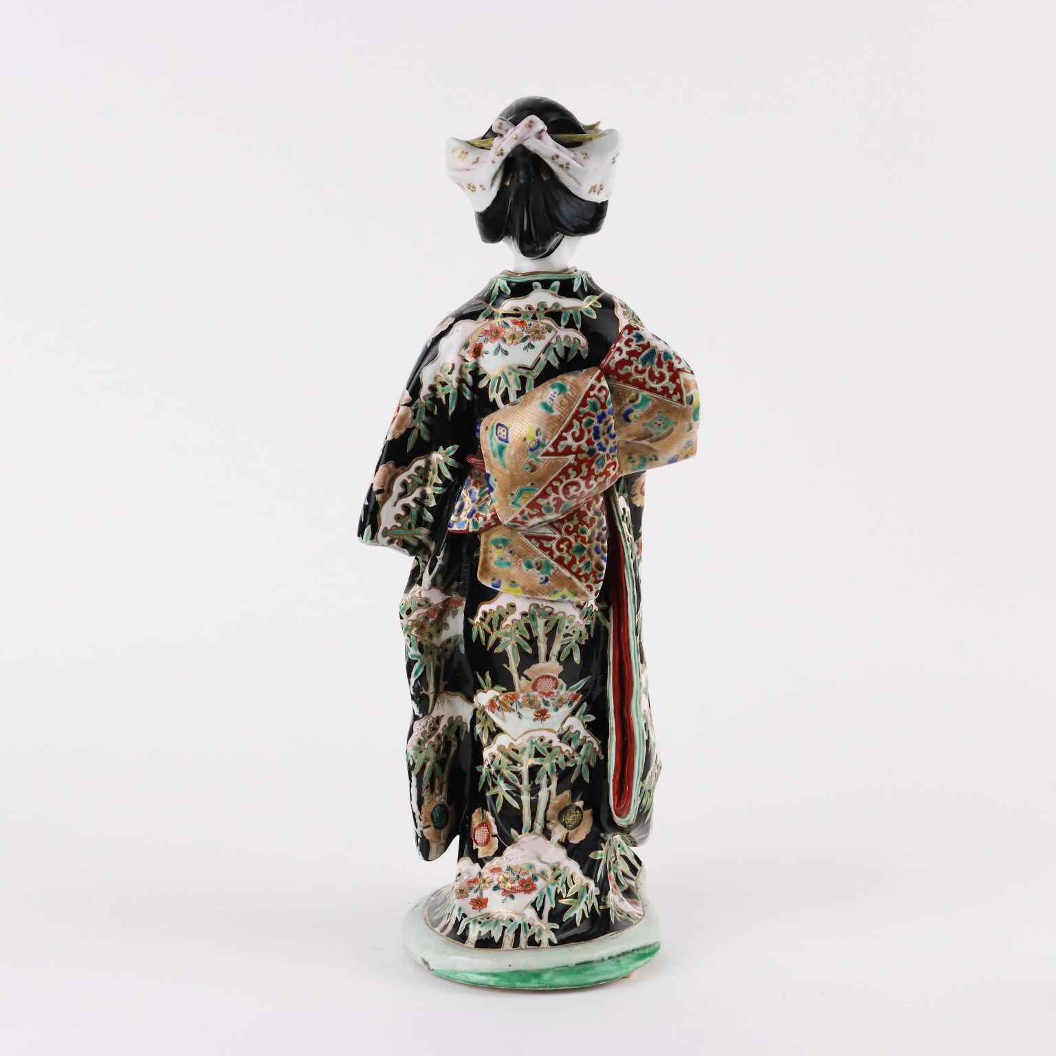 Figura in Porcellana Kutani, Giappone Epoca Meiji 1868-1912 1