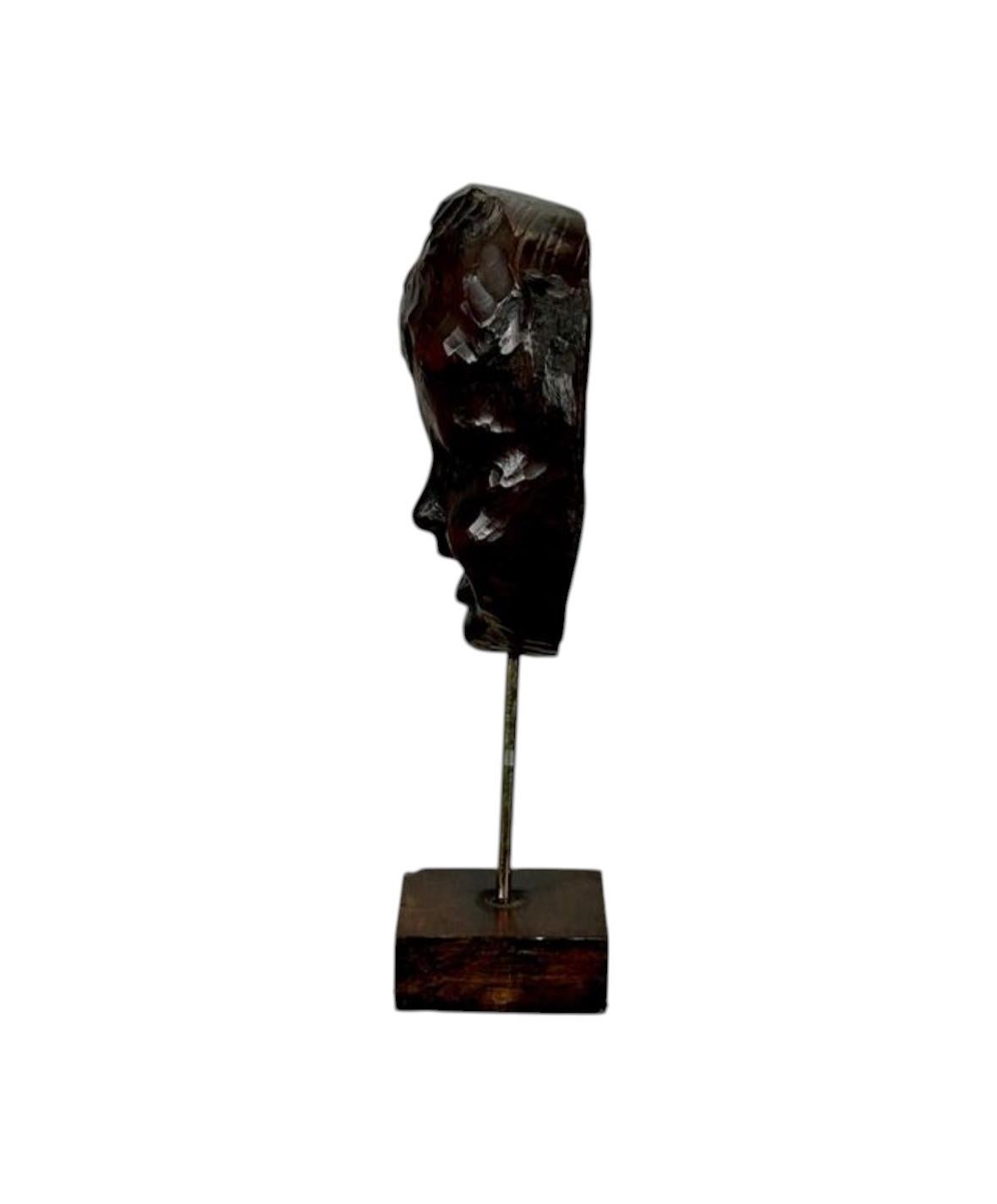 Wood Figura talla facial niño For Sale